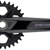 Шатуны Shimano FC-M6120-1 Deore 30T 175 мм 12 скоростей, без каретки