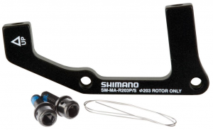 Адаптер для дискових гальм задній Shimano SM-MA-R203PSA, ротор 203мм, International Standard