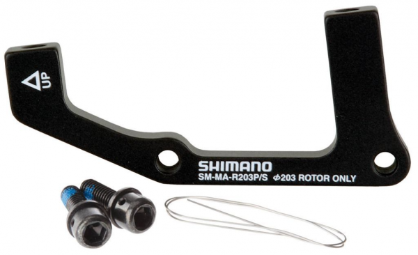 Адаптер для дисковых тормозов задний Shimano SM-MA-R203PSA, ротор 203мм, International Standard