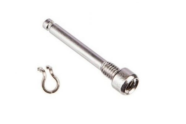 Болт кріплення колодок TEKTRO DA2.0 Pad retaining pin 31.2mm W/ Clip, 10шт silver