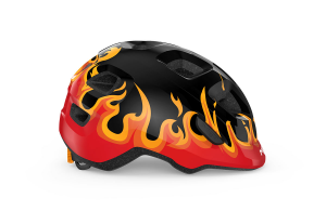 Шлем MET Hooray CE Black Flames | Glossy