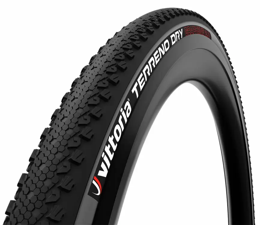 Покрышка Vittoria Gravel Terreno Dry 700x38c Rigid Full Black