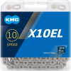 Цепь KMC X10EL Silver 10 скоростей 114 звеньев + замок