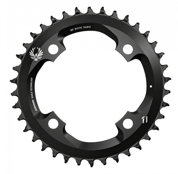 Зірка шатунів Sram X-Sync 2 38T 104 BCD Steel Eagle Black