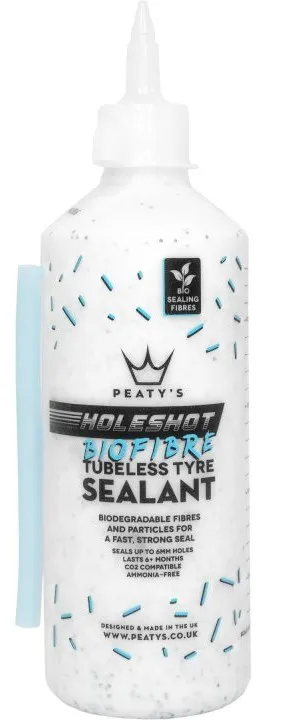 Герметик безкамерний Peaty’s Holeshot BioFibre Tubeless Tyre Sealant 500 мл