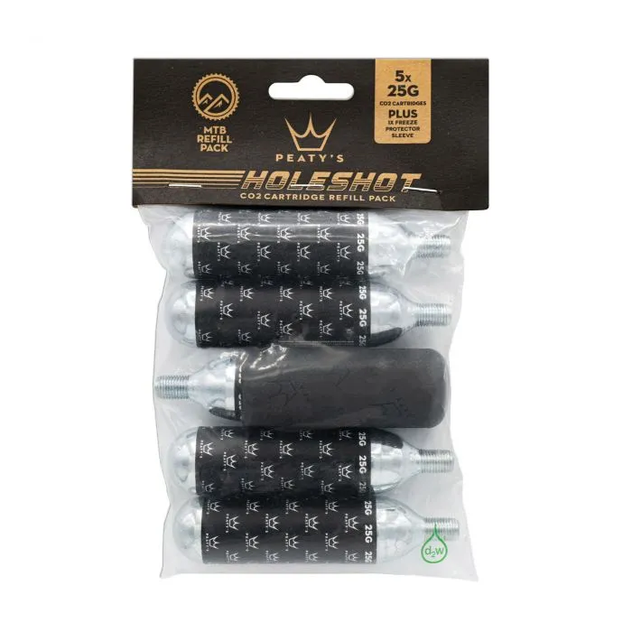 Картридж-балон Peaty’s Holeshot CO2 Cartridge Refill Pack, MTB 25g