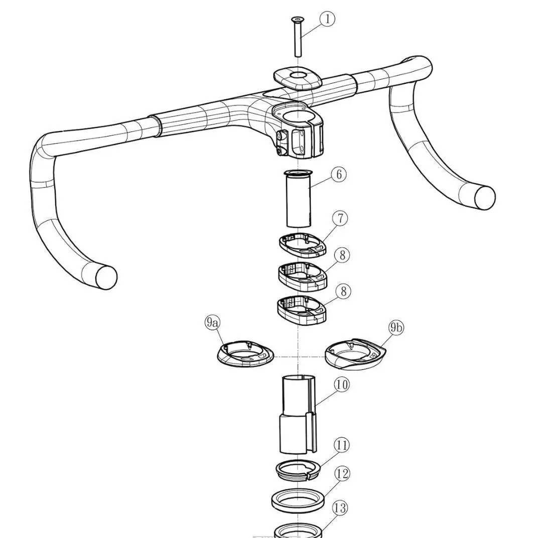 Комплект прокладок для рулевой колонки Merida Spacer Kit/Team SL 1P