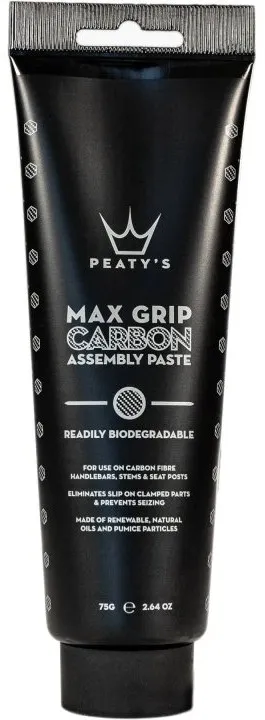 Паста монтажная для рулей, выносов, подседельных штырей Peaty’s Max Grip Carbon Assembly Paste, 75g