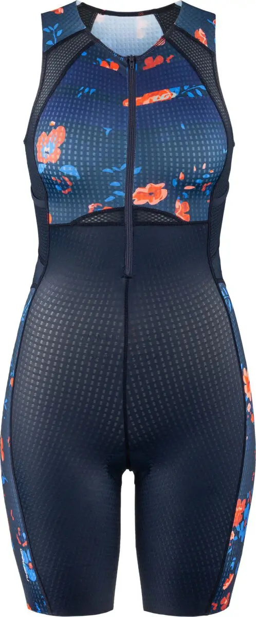 Велокостюм Garneau Women’s Vent Tri Suit сине-оранжевый