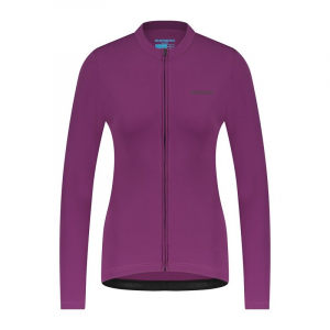 Велоджерси женское Shimano Apice long sleeves утепленное, фиолетовое