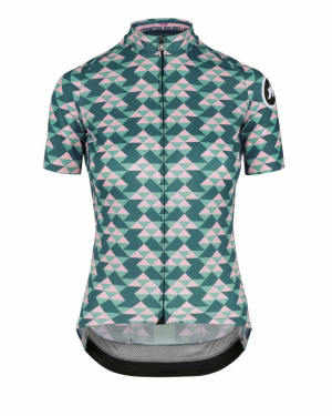 Велофутболка Assos Women’s Diamond Crazy SS Jersey Briliant Green