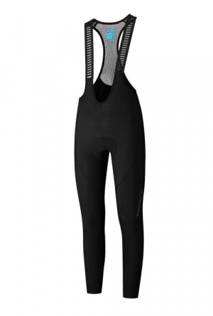 Велорейтузи Shimano Vertex Bib Tights з памперсом з лямками, чорні