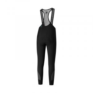 Велорейтузи Shimano Vertex Bib Tights з памперсом з лямками, чорні