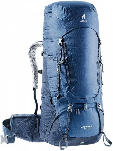 Туристичний рюкзак Deuter Aircontact 65 + 10 л Midnight Navy