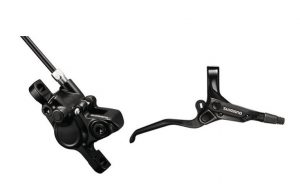 Дисковый гидравлический тормоз Shimano M355 передний (левая ручка, калипер, гидролиния 1000 мм)