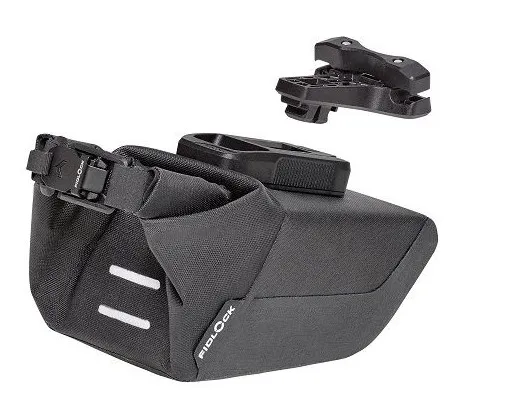 Подседельная велосумка на магнитах Fidlock Pin Clip saddle bag S Set (connector + base) black