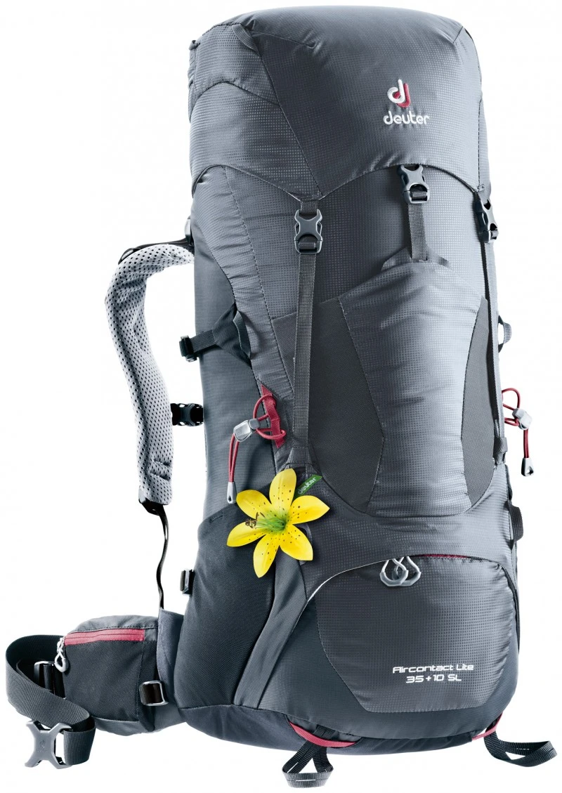 Рюкзак туристичний Deuter Aircontact Lite SL 35 + 10 л Graphite Black