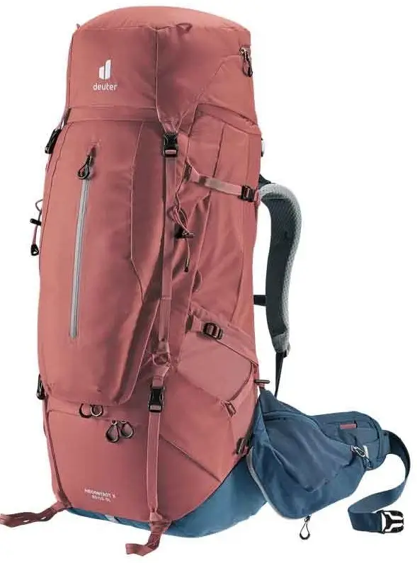Рюкзак туристический Deuter Aircontact X 60+15 л SL Redwood-ink