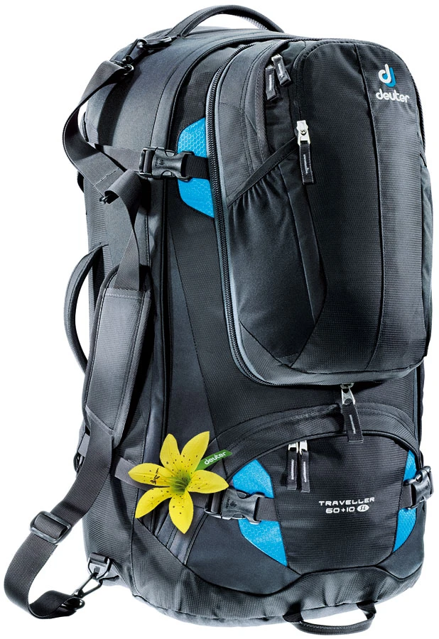 Рюкзак-сумка Deuter Traveller SL 60+10 л Black Turquoise