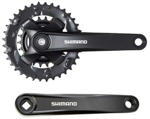 Шатуни Shimano Altus FC-MT101-2 175мм 36x22T 9-шв з болтами OEM