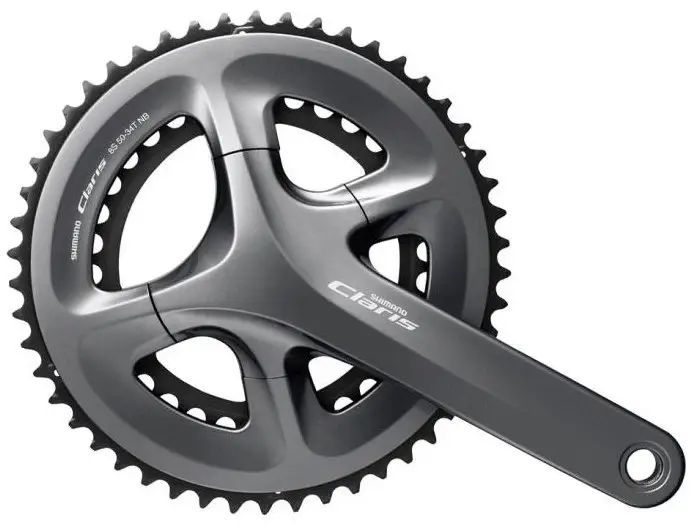 Шатуни Shimano Claris FC-R2000 HollowTech II 170мм 50х34 без компонентів каретки