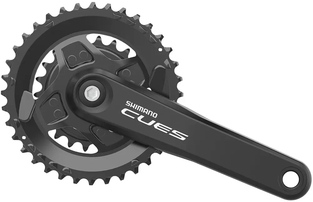 Шатуны Shimano Cues FC-U4000-2, 175 мм, 36х22Т, 9-11 скоростей с винтами