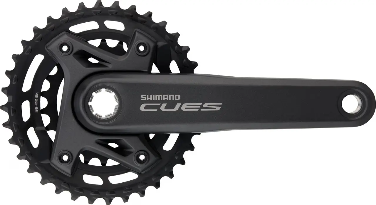 Шатуны Shimano Cues FC-U6000-2, интегрированная ось, 175 мм, 36х22Т, 9-11 скоростей, без каретки