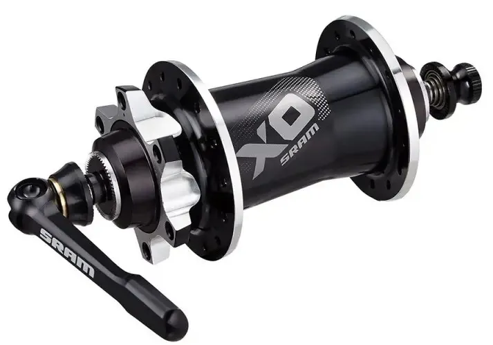 Втулка передняя Sram X0 MTB 100×15 мм/110×20 мм 28H disc 6 bolt Black Silver