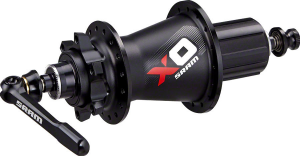 Втулка задня Sram X0 MTB 142×12 мм QR 28H (Shimano) disc 6 bolt Black/red