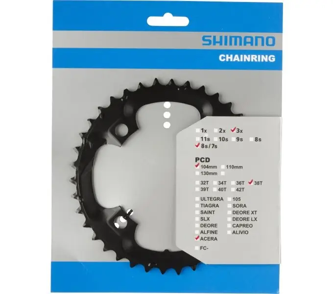 Зірка шатунів Shimano Acera FC-M361, 38 зуба