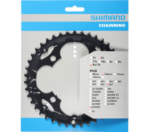 Звезда шатунов Shimano Acera FC-M361, 42 зуба