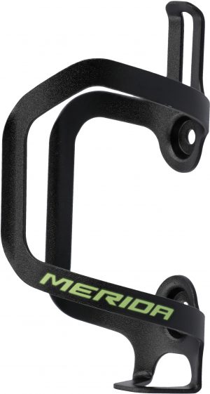 Флягоутримувач Merida Pure Black, green shiny Alloy 2 steel bolts Sideload