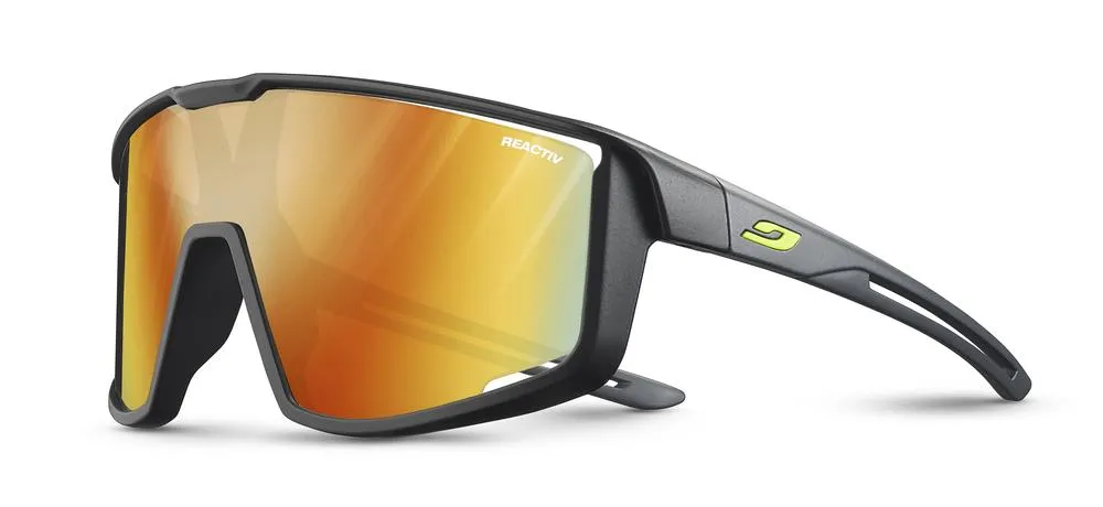 Детские велоочки Julbo Fury S (Reactiv Performance 1-3 LAF) black/grey (8-12 лет) (саt 1-3)