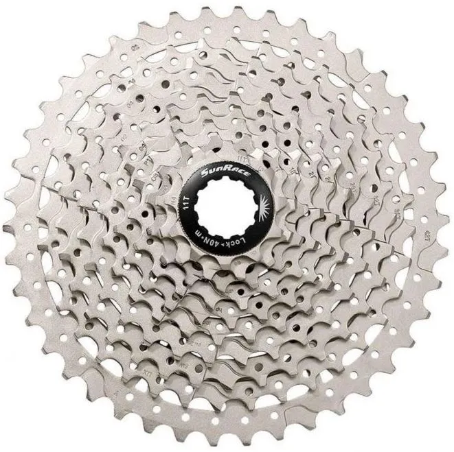 Кассета SunRace CSMS2 TAY X, 10 скоростей, 11-42T, Silver