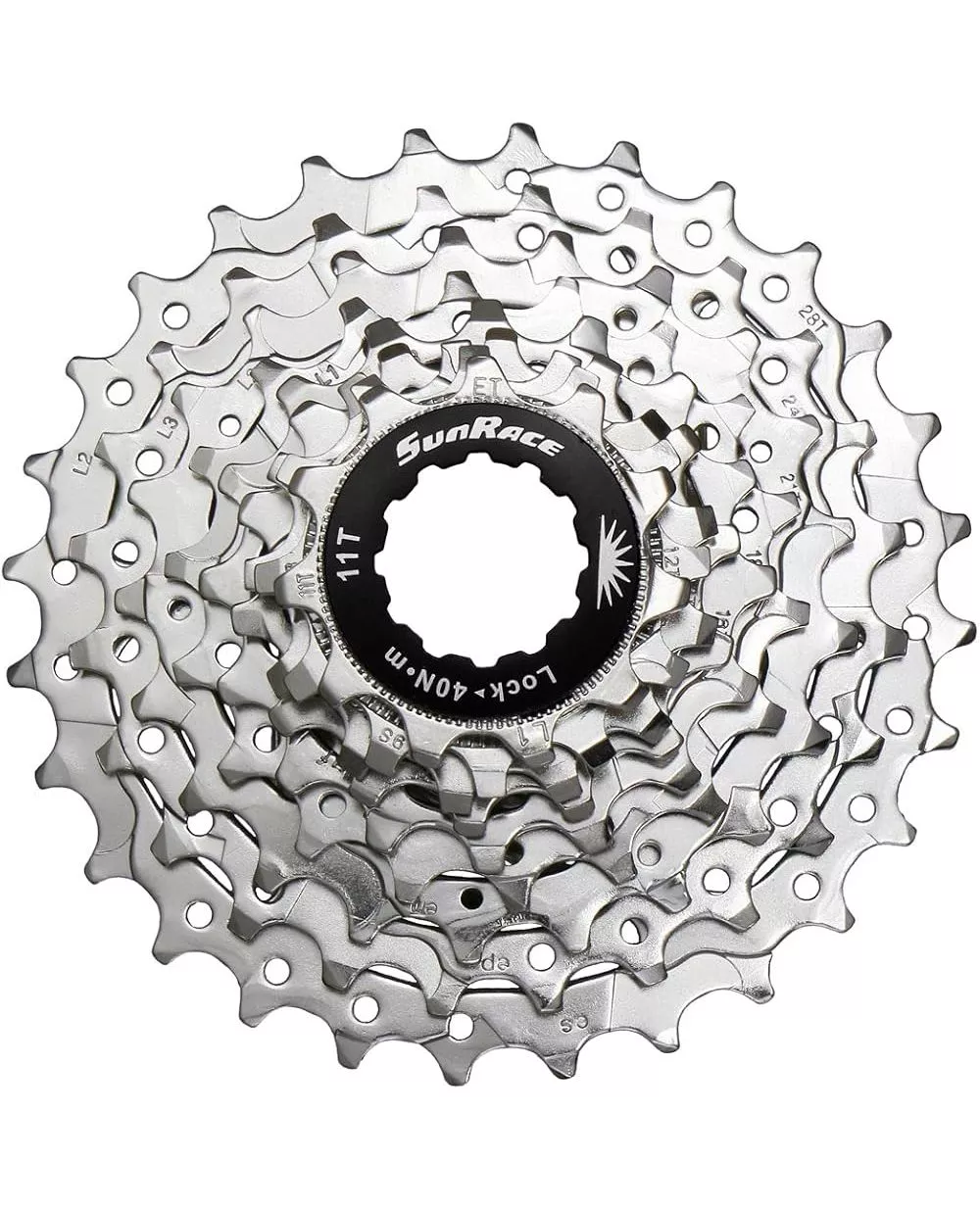 Кассета SunRace CSR91 9AQ, 9 скоростей, 11-25T, для шоссе, Nickel