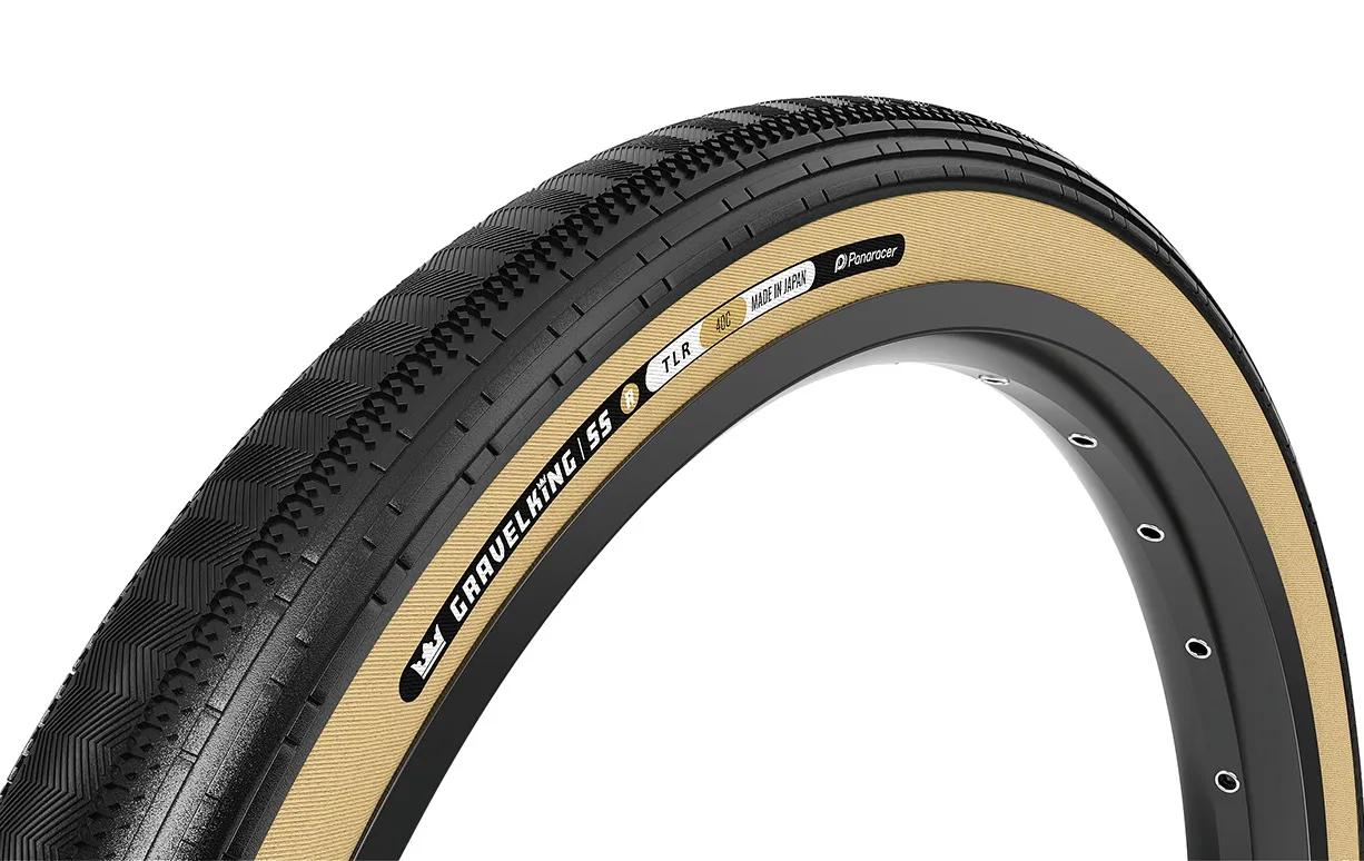 Покрышка Panaracer GravelKing SS R, 700x35C Black/Amber