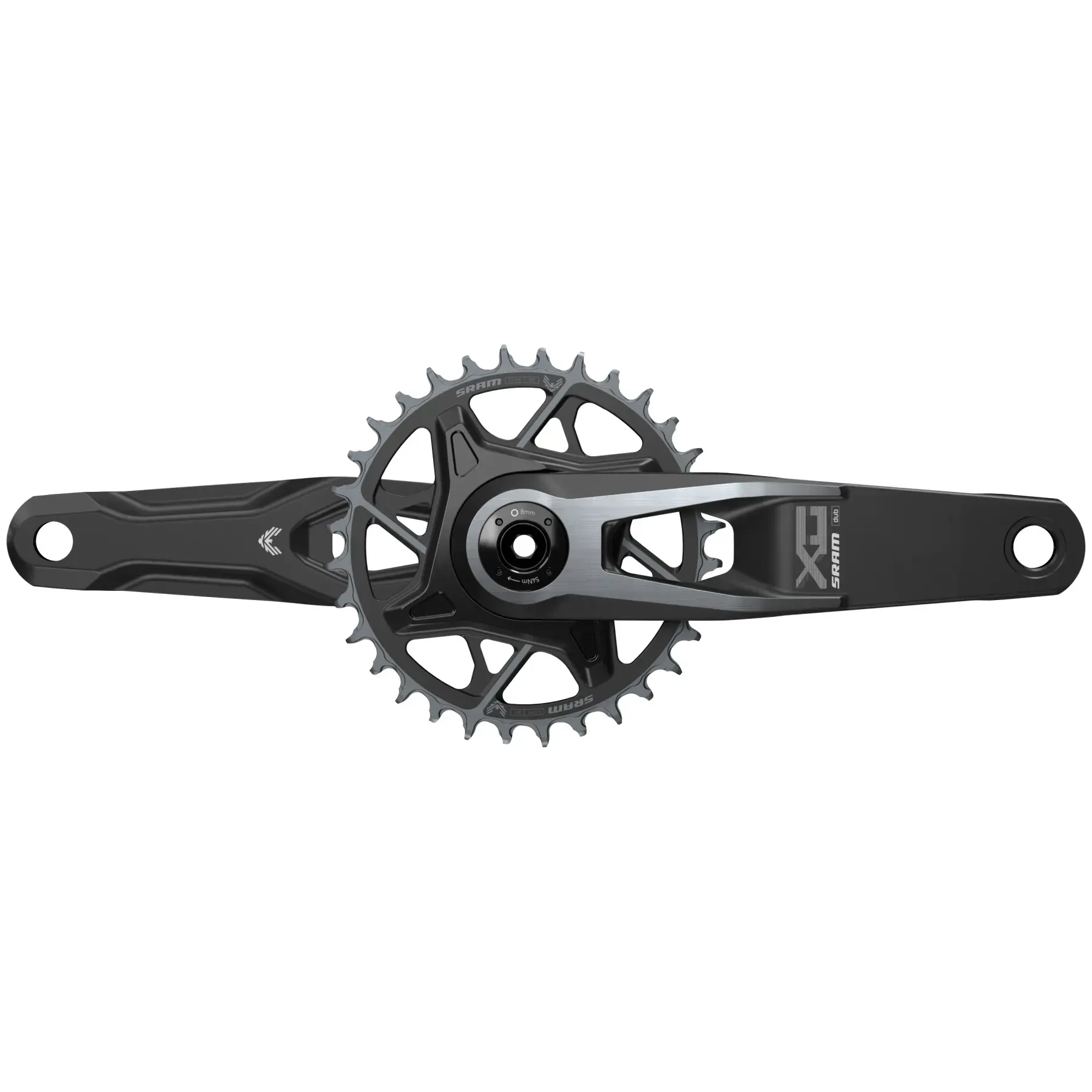 Шатуни Sram Crankset X0 Eagle V2 Q174 CL55 DUB MTB Wide 165mm Black 2-guards 32t T-Type