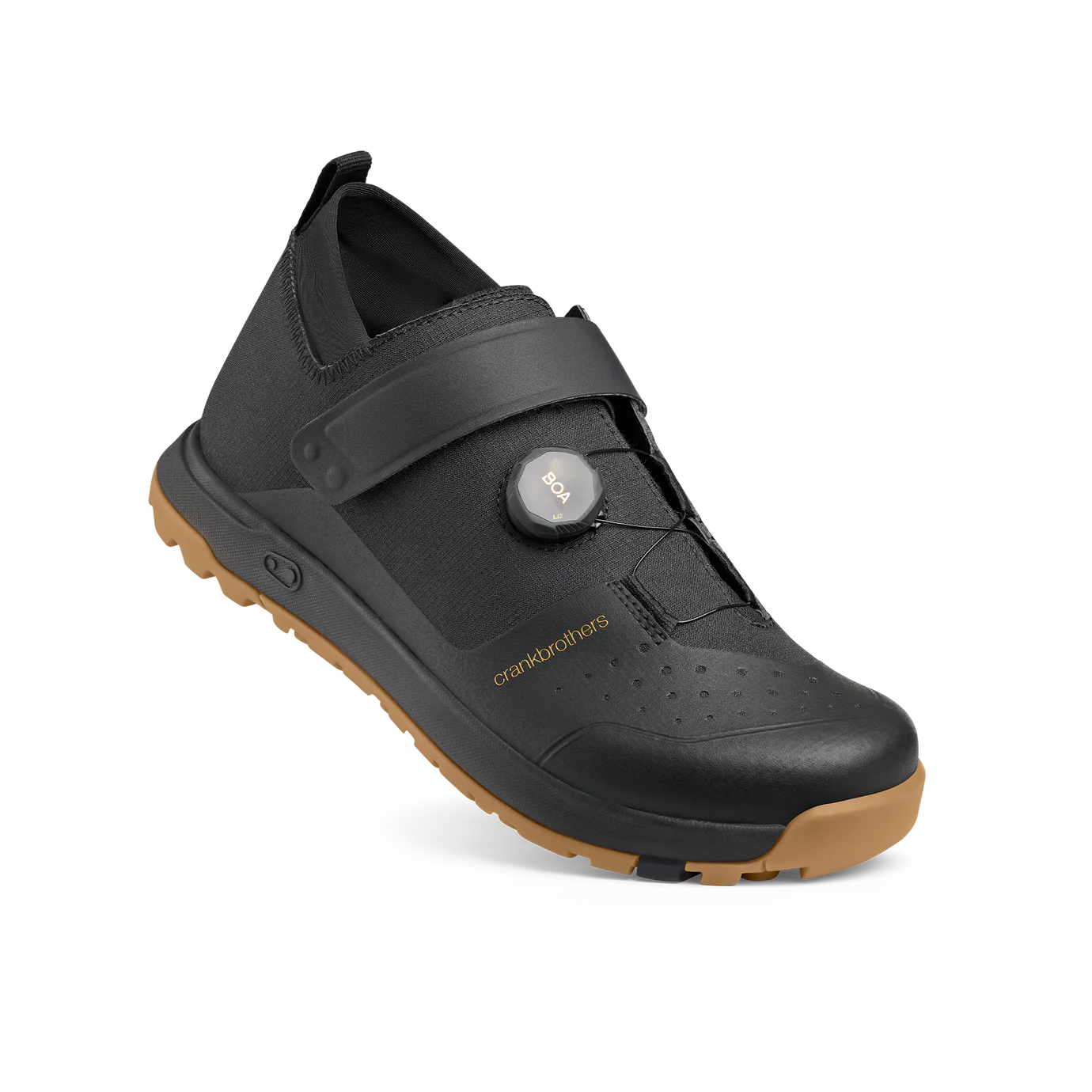 Велообувь CrankBrothers Shoes Mallet Trail Boa Black/Gold – Gum Outsole