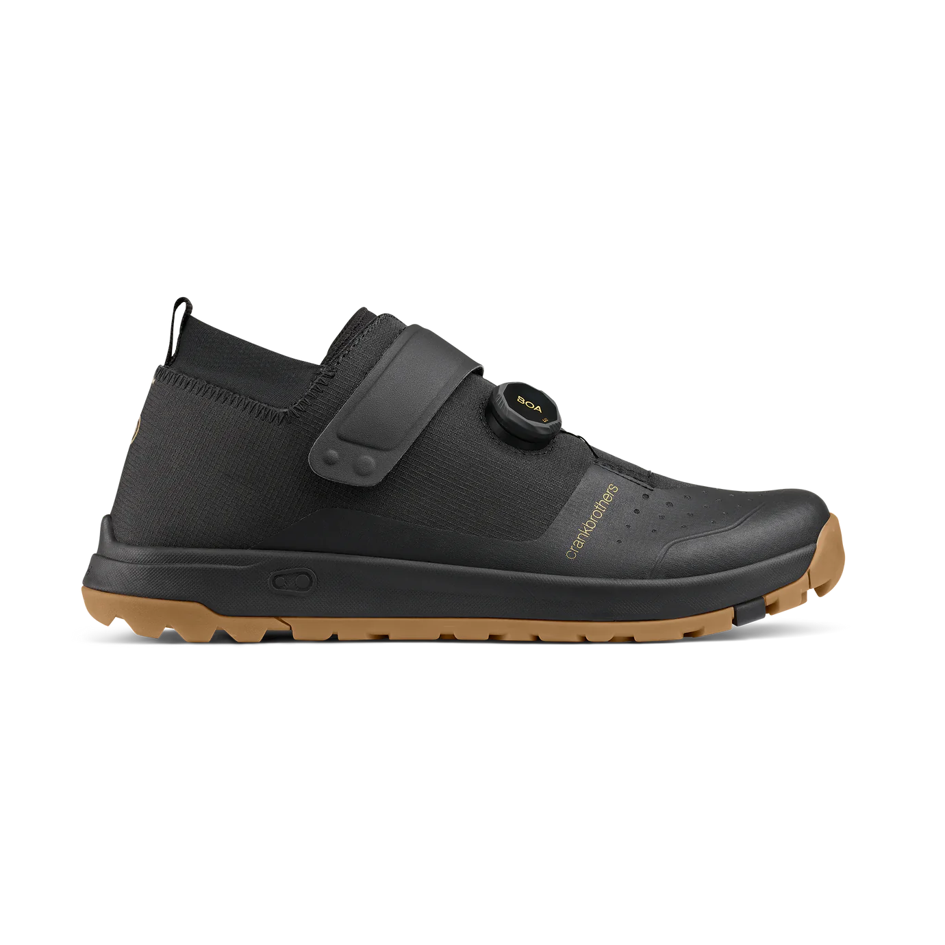 Велообувь CrankBrothers Shoes Stamp Trail Boa Black/Gold – Gum Outsole