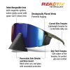 Очки Julbo Edge Cover (Reactiv 2-4 DL Bleu) army green/black (саt 2-4) 117455