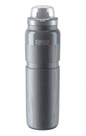 Фляга Elite Fly MTB Tex 950 мл з ковпачком сіра