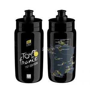 Фляга Elite Fly с картой TdF 2025 черная 550 мл