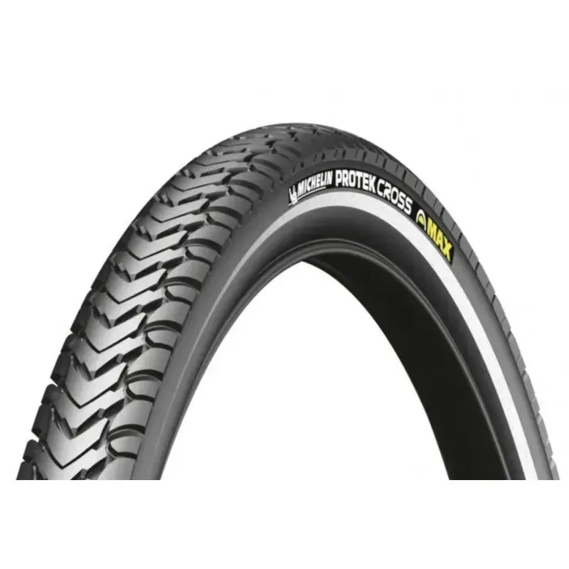 Покришка Michelin Protek Cross Max 700x35C 22TP, світловідбиваюча смуга