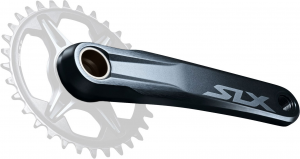 Шатуни Shimano SLX FC-M7120-1 Boost, Hollowtech II 165мм, без зірки, CL-55мм без каретки