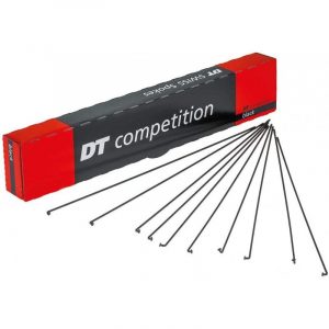 Спіці вигнуті DT Swiss Competition 2.0/1.8 x 286-294 мм, чорні 100 шт