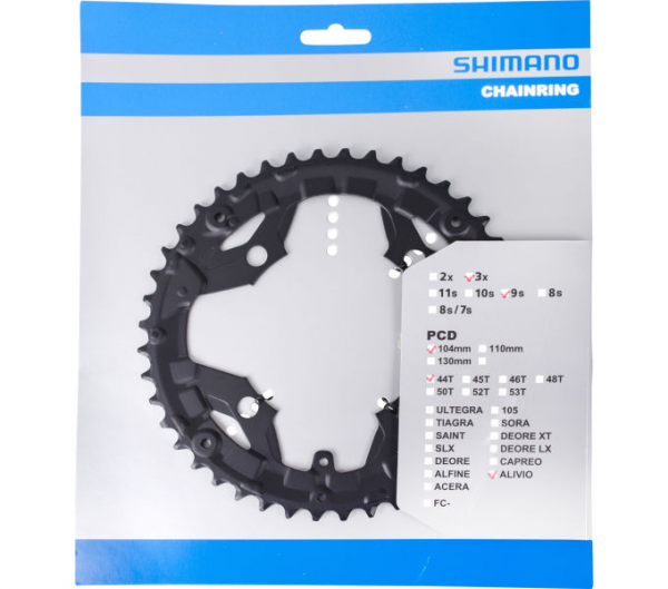 Звезда шатунов Shimano FC-T4010 Alivio 44 зуба, 9 скоростей