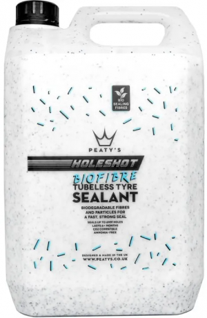 Герметик безкамерний Peaty’s Holeshot BioFibre Tubeless Tyre Sealant, 5 л