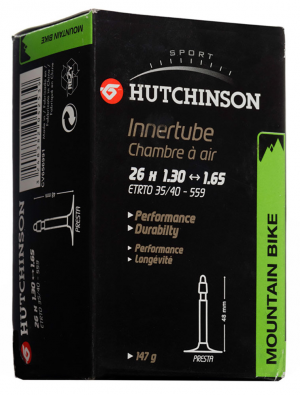 Камера Hutchinson 26 x 1.30-1.65 (35/40-559) Standart, presta 48 мм