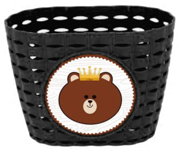 Корзина детская пластиковая на руль Onride Lio черный для велосипедов 12-14″