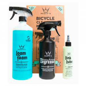 Набір для мийки Peaty’s Gift Pack Wash Degrease Lubricate Dry, шампунь 500 мл, дегризер 500 мл, мастило ланцюга 120 мл